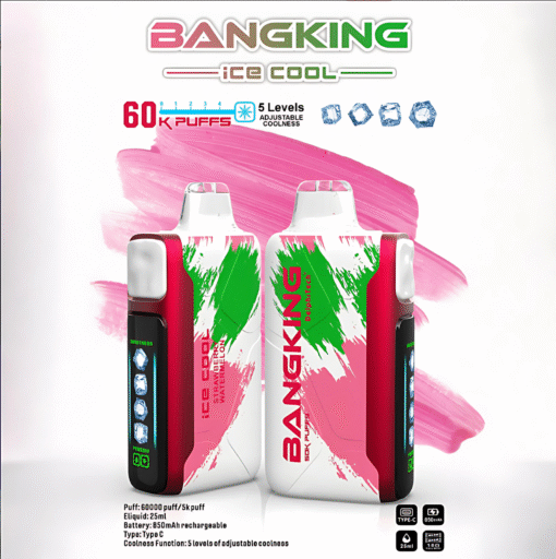 Bangking Ice Cool 60000 Puffs 拋棄式電子煙 五檔涼度可調一次性電子煙 新品上市：圖片 4