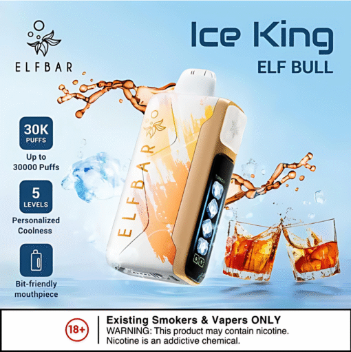 ElfBar Ice King 30k Puffs 拋棄式電子煙 五檔涼度調節 大容量一次性電子煙：圖片 8